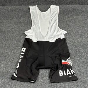 Bianchi Milano Bib Cycling Shorts Mens 2XL Padded Italia Edoardo Bianchi